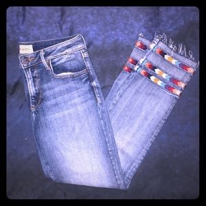 Driftwood medium wash denim. Worn 1x! Great shape!